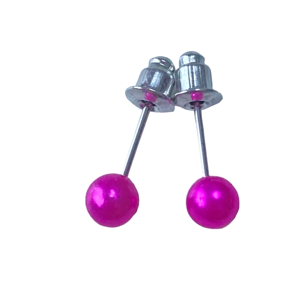 BNWT Barbiecore Ink Stud Earrings - Unique and Edgy - Picture 4 of 12